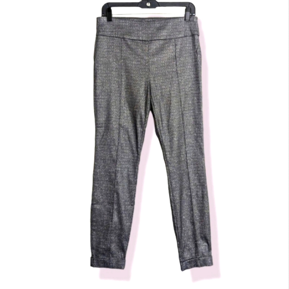 NWT Lord and Taylor size 16 pull on grey sparkly pants. Great for the holidays!